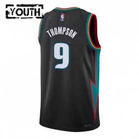 Camiseta Niños Detroit Pistons Ausar Thompson 2025-26 Nike City Edition Negro Swingman